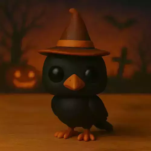 Decoracion Halloween POP Cuervo 3D print model