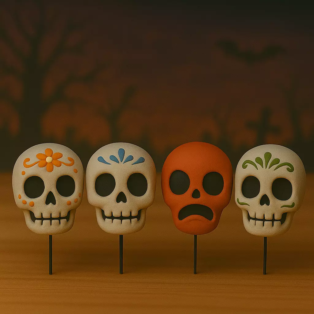 Decoracion Halloween POP Craneos 3D print model_0