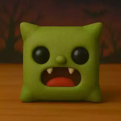 Decoracion Halloween POP Cojin con cara de monstruo 3D print model