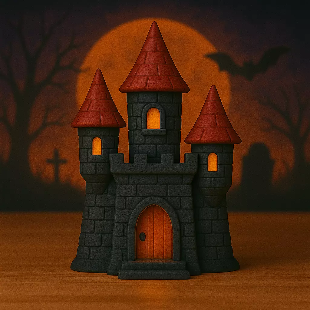Decoracion Halloween POP Castillo Dracula 3D print model_0