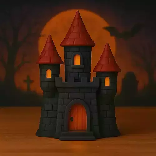 Decoracion Halloween POP Castillo Dracula 3D print model Decoracion Halloween POP Castillo Dracula 3D print model