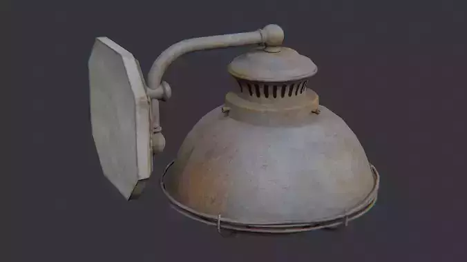 Rusty Industrial Wall Mounted Lamp Fixture