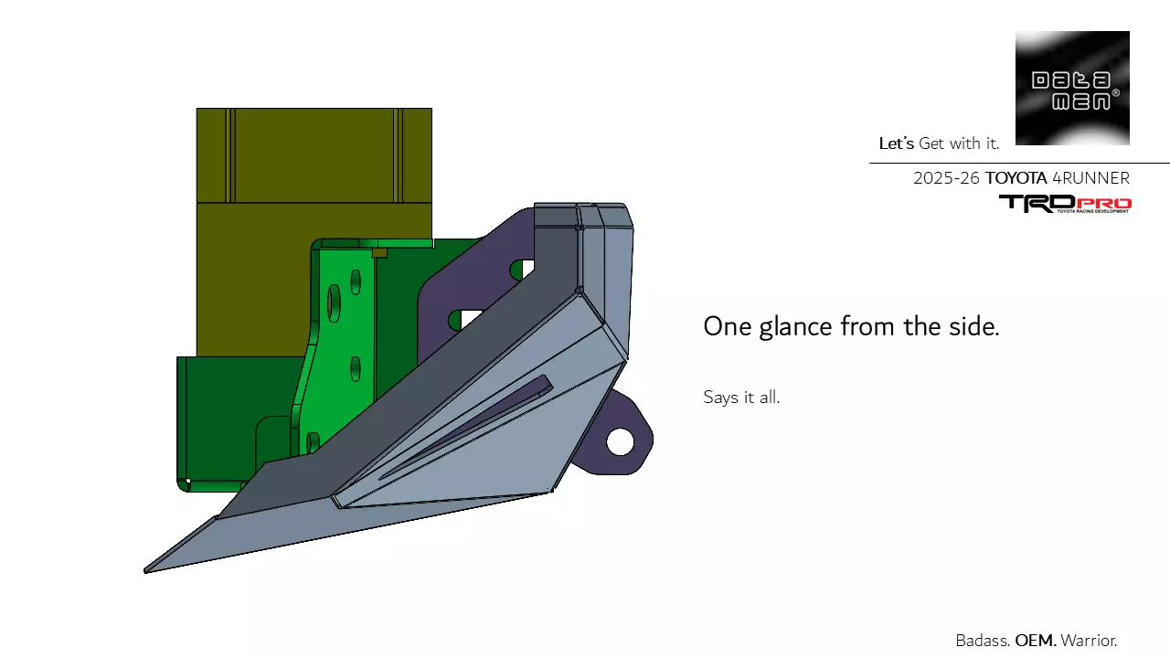 2025 TOYOTA 4RUNNER Front Winch Bumper Bullbar 3D Model 3D model_11
