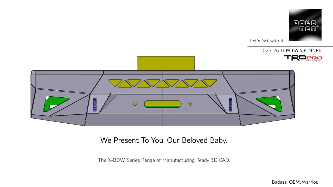 2025 TOYOTA 4RUNNER Front Winch Bumper Bullbar 3D Model 3D model_7