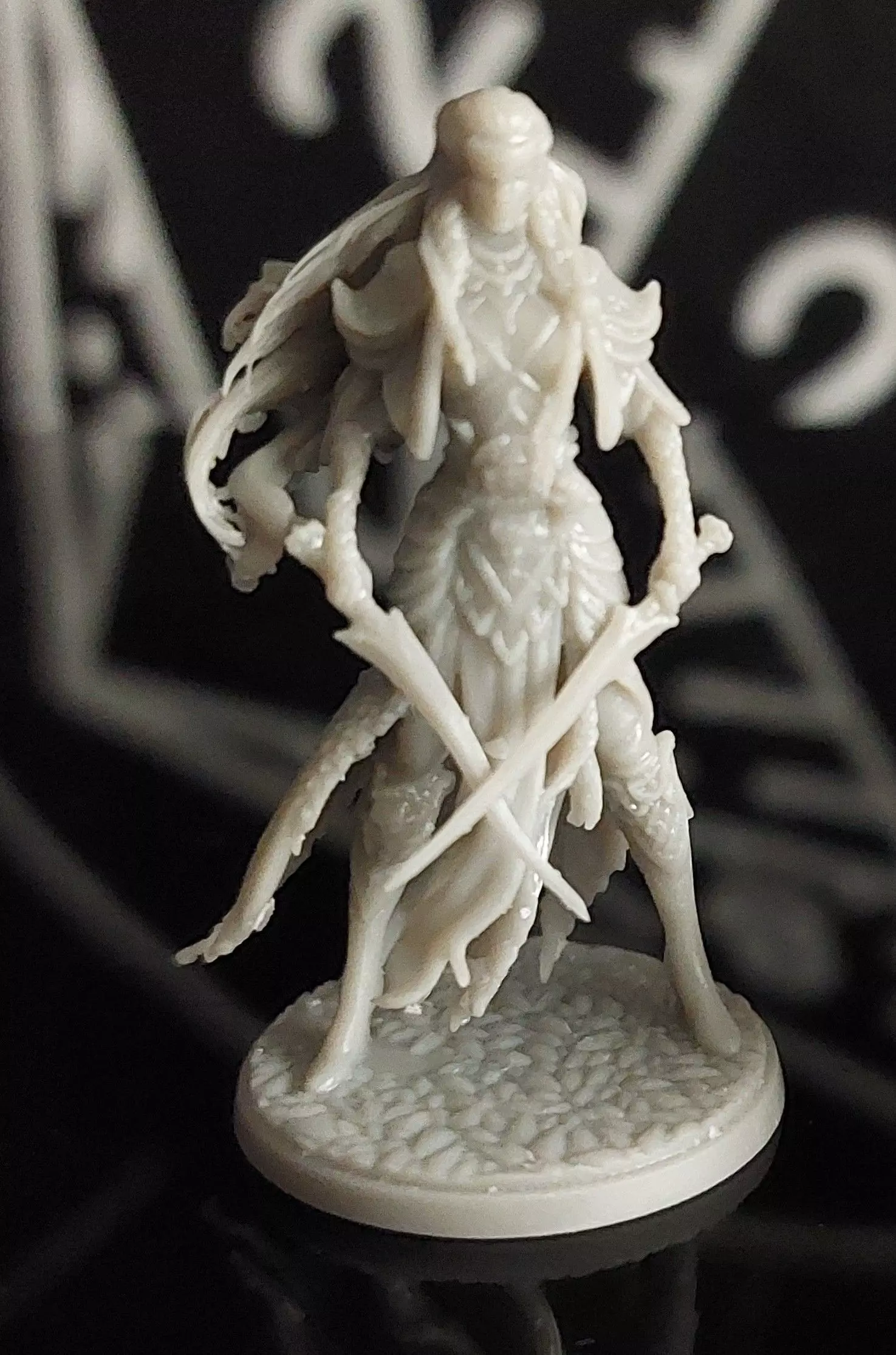 Female Elven Warrior 3D print model_0