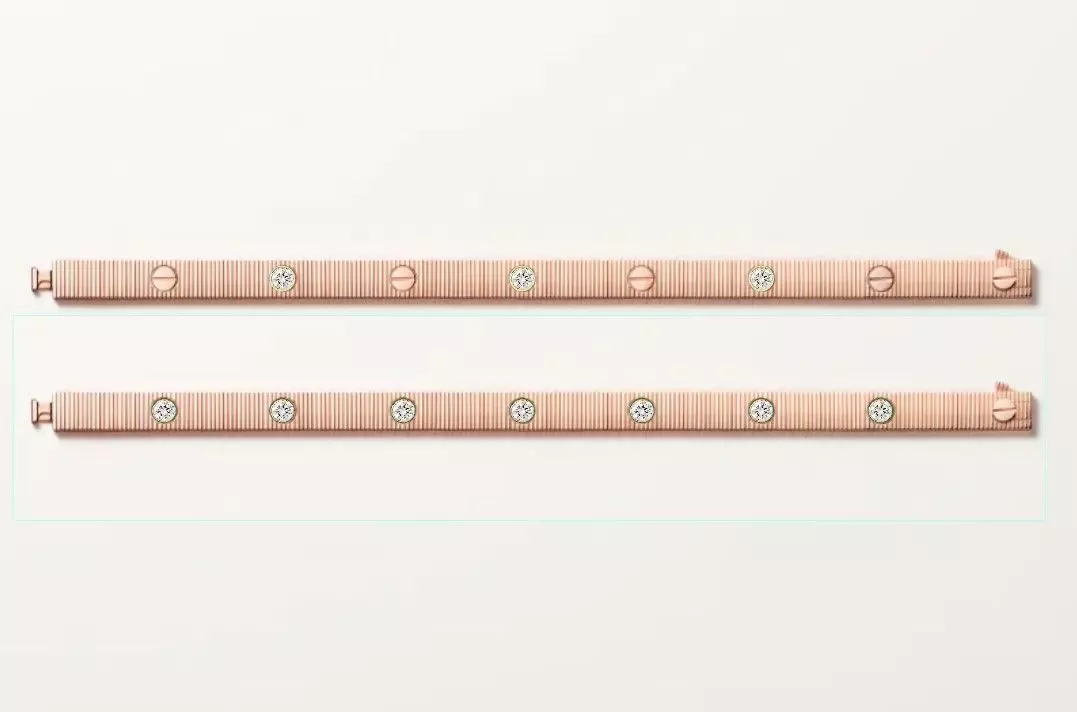 Flexible Love Unlimited Bracelet with Stone 3D print model_0