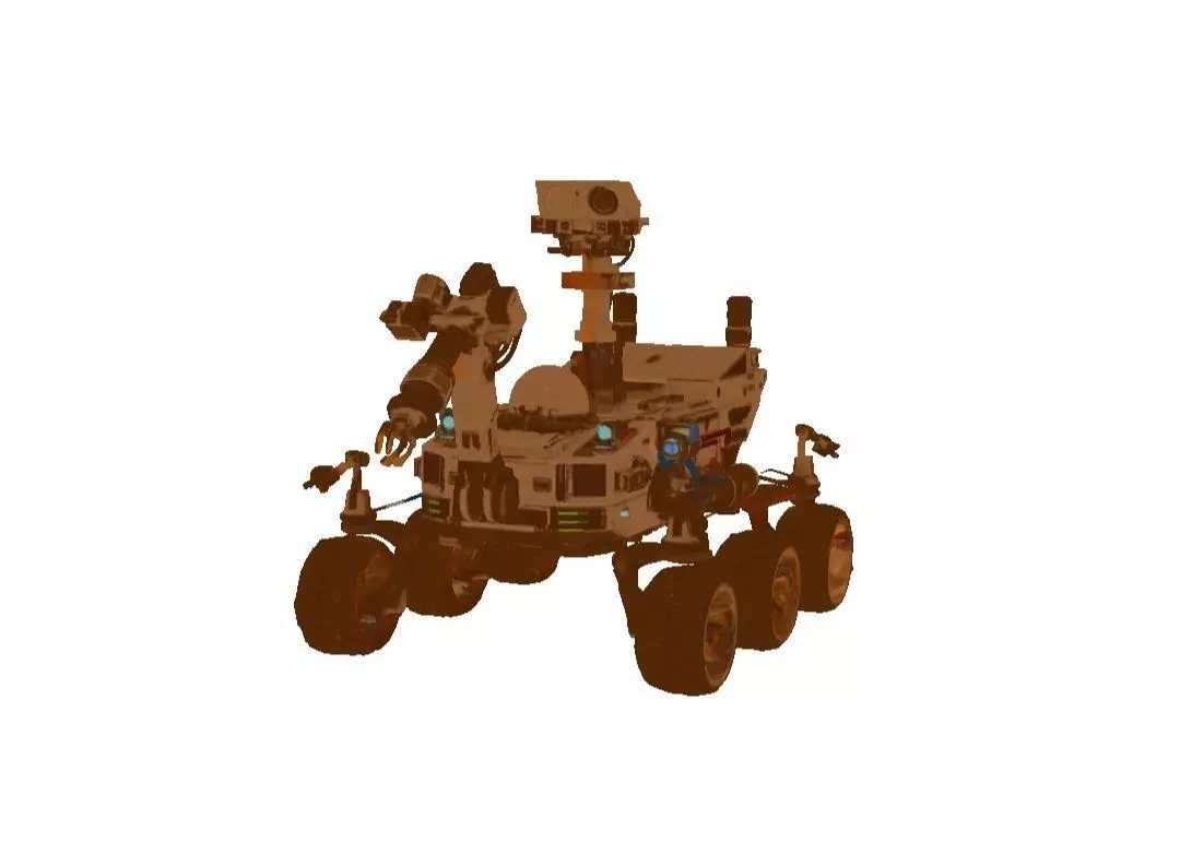 Mars rover 3D print model_2