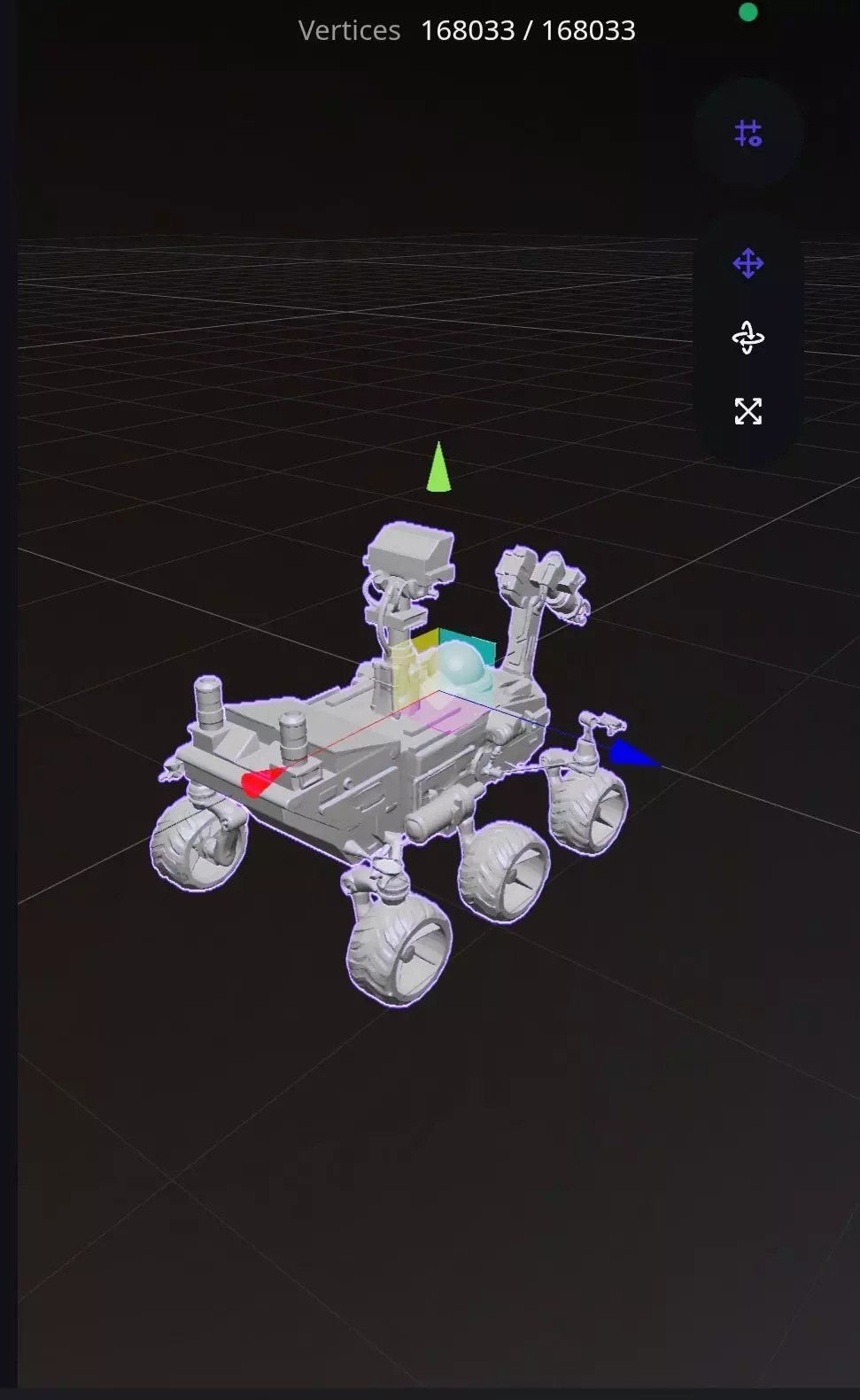 Mars rover 3D print model_0