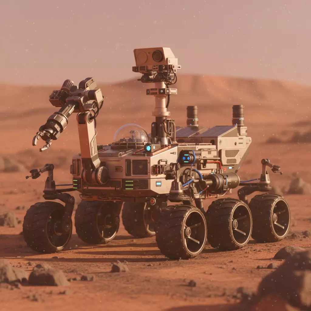 Mars rover 3D print model_5
