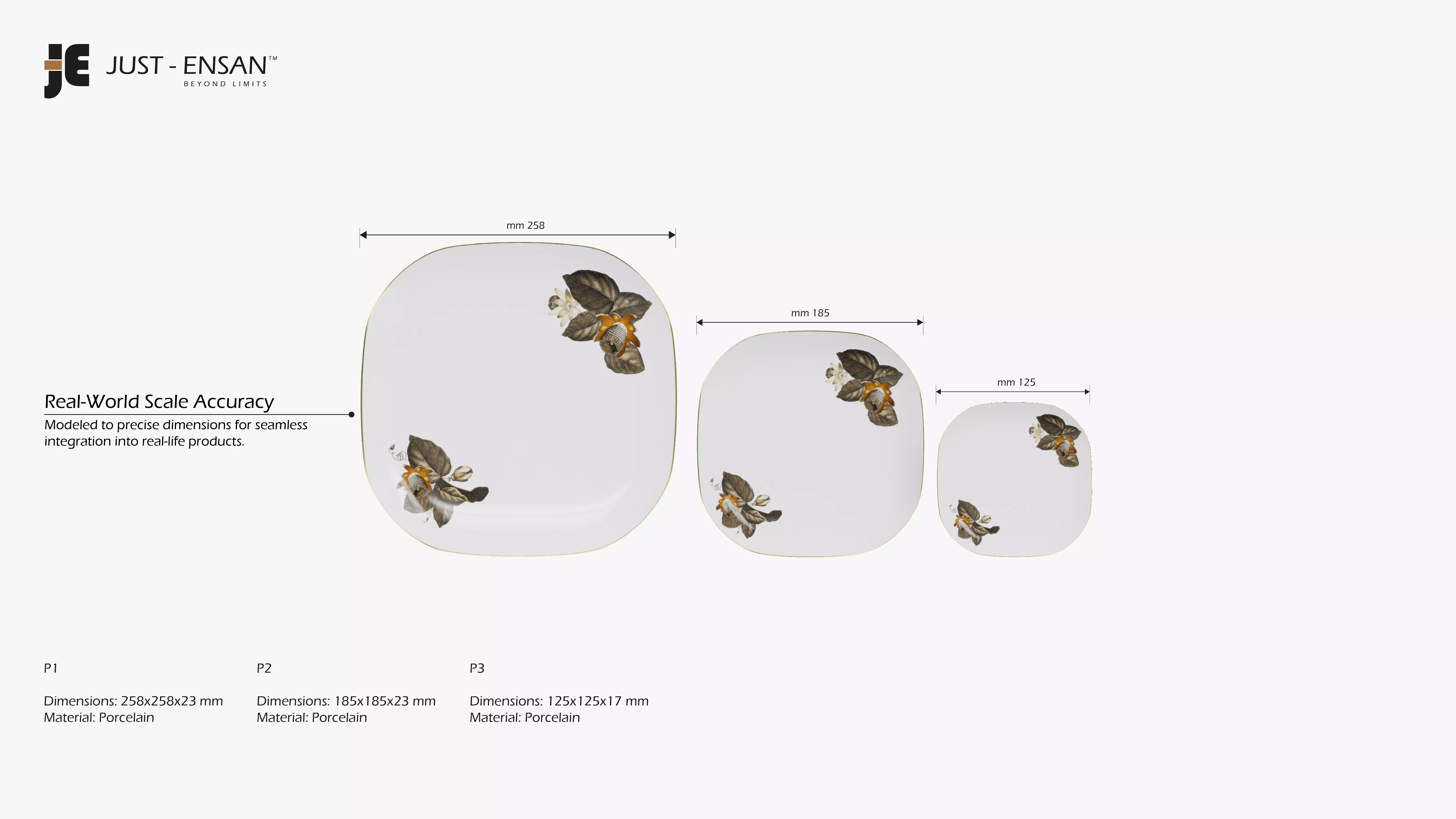 Porcelain Dinner Set 3D print model_2