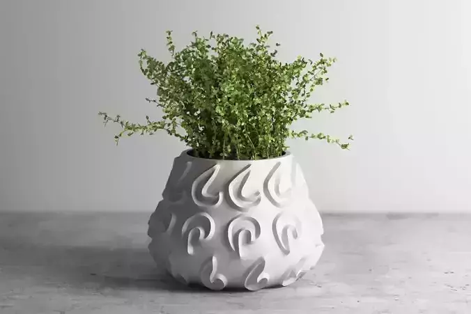 vase pot planter 3d print c06
