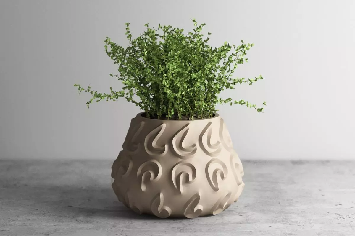 vase pot planter 3d print c06 3D print model_1