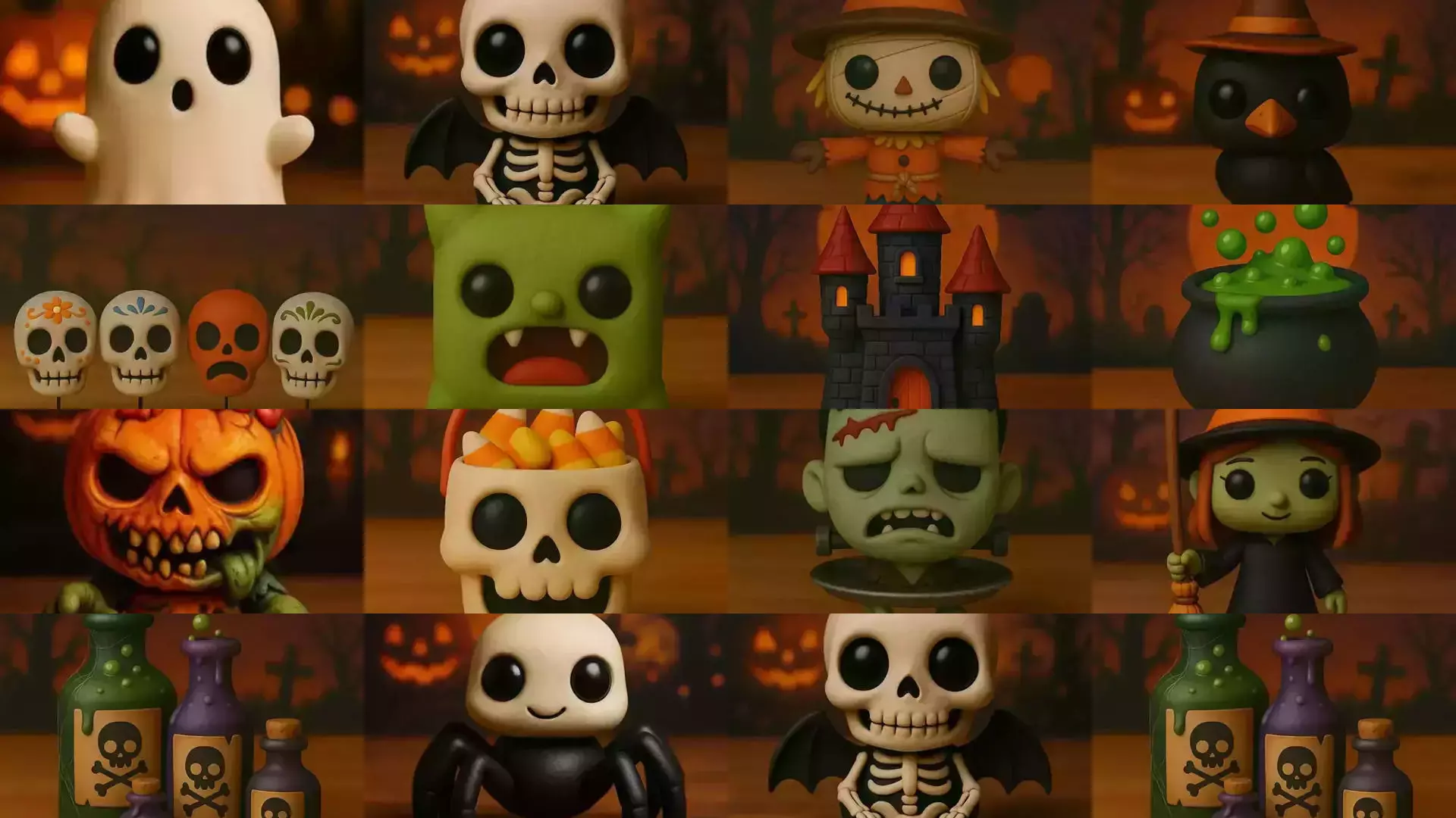 Halloween Decoration 3D Model Collection_1