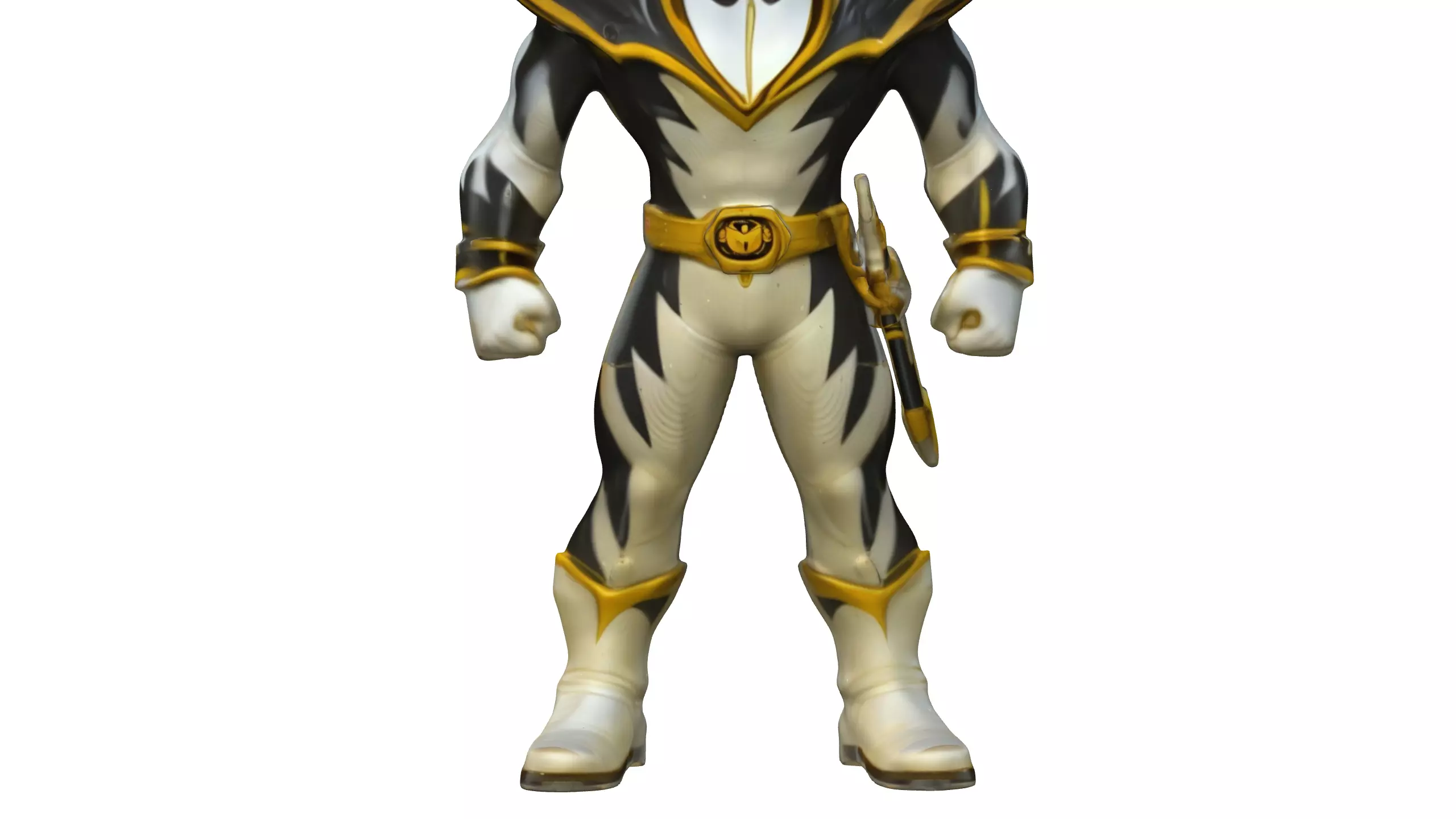 Silver Warrior Futuristic Sci-Fi Hero 3D Model 3D model_3