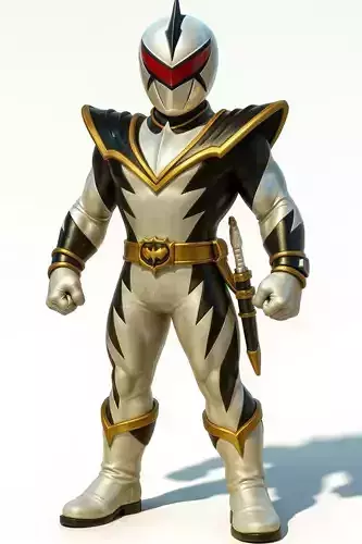 Silver Warrior Futuristic Sci-Fi Hero 3D Model 3D model Silver Warrior Futuristic Sci-Fi Hero 3D Model 3D model