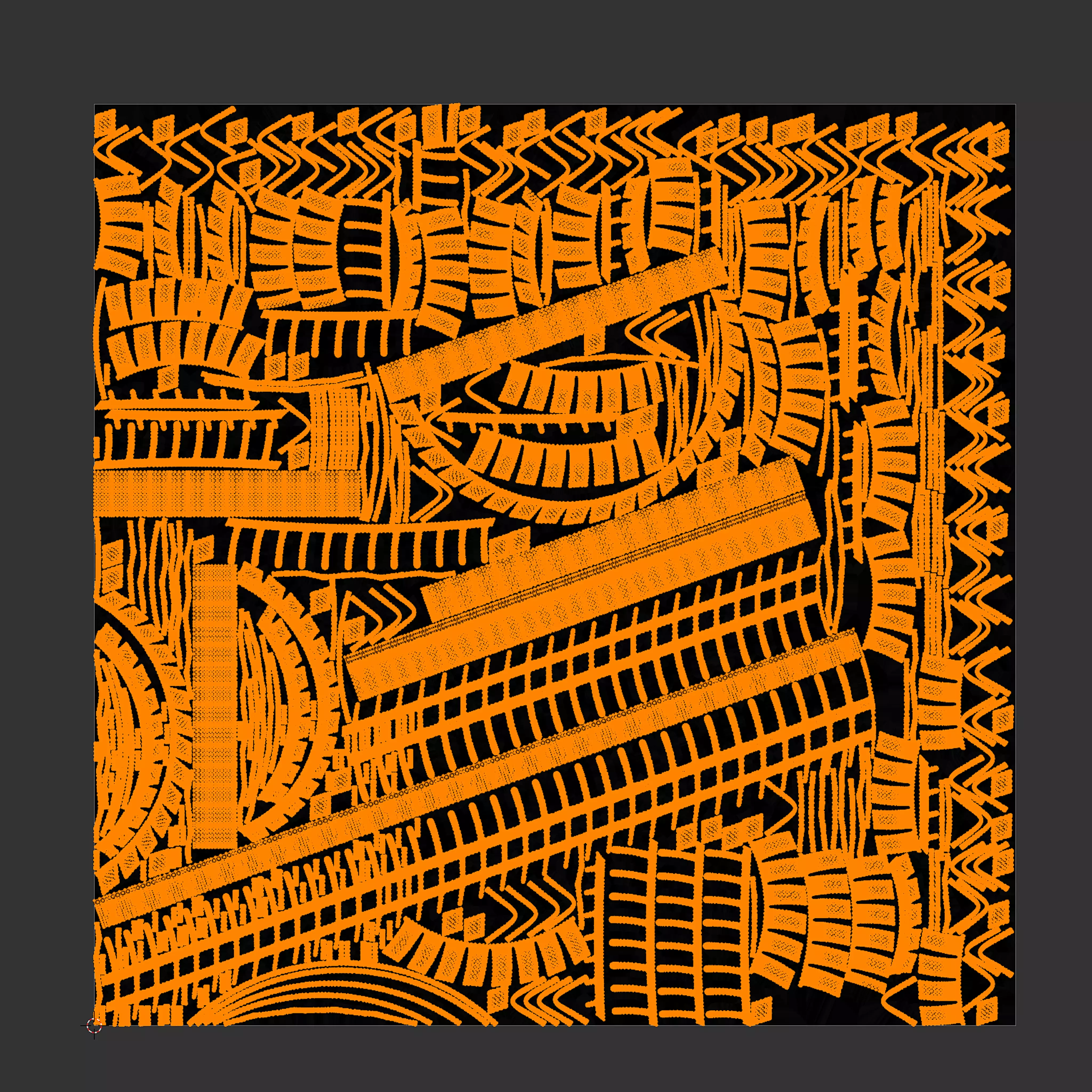 c rim tire 3D model_9