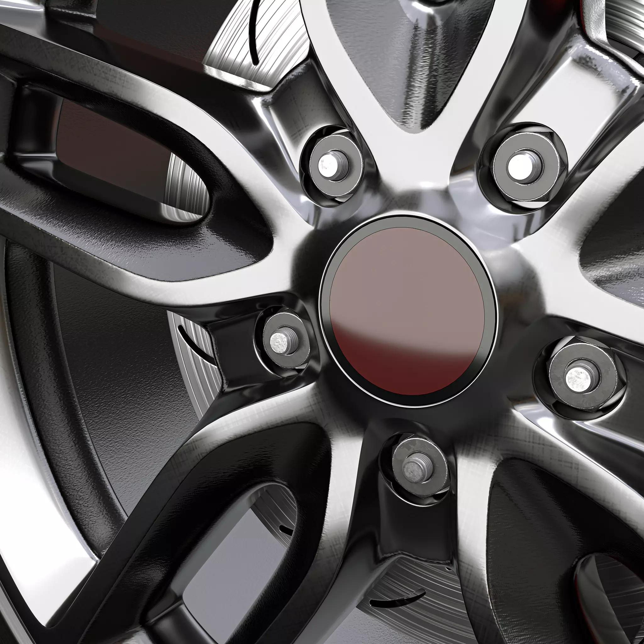 c rim tire 3D model_4