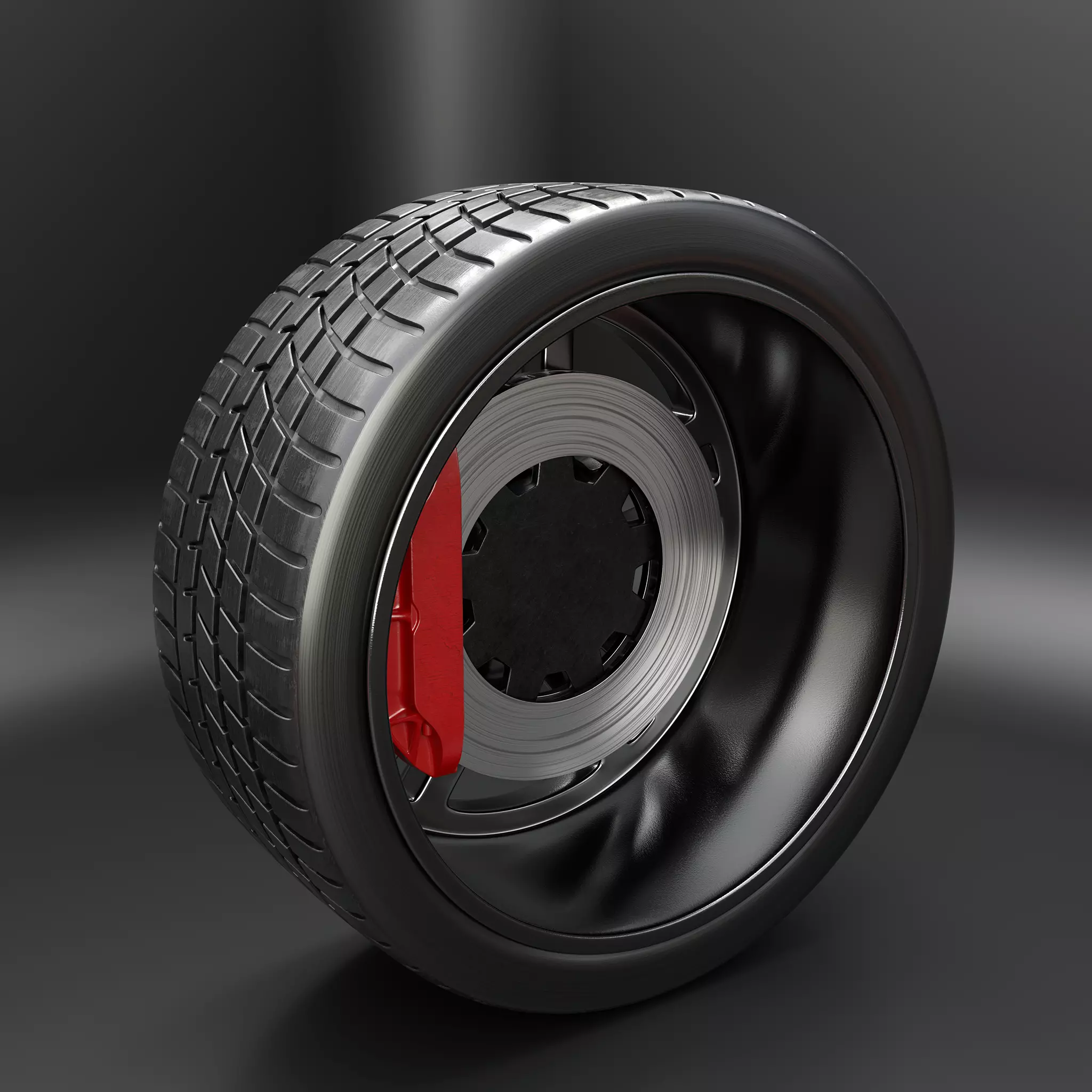 c rim tire 3D model_3