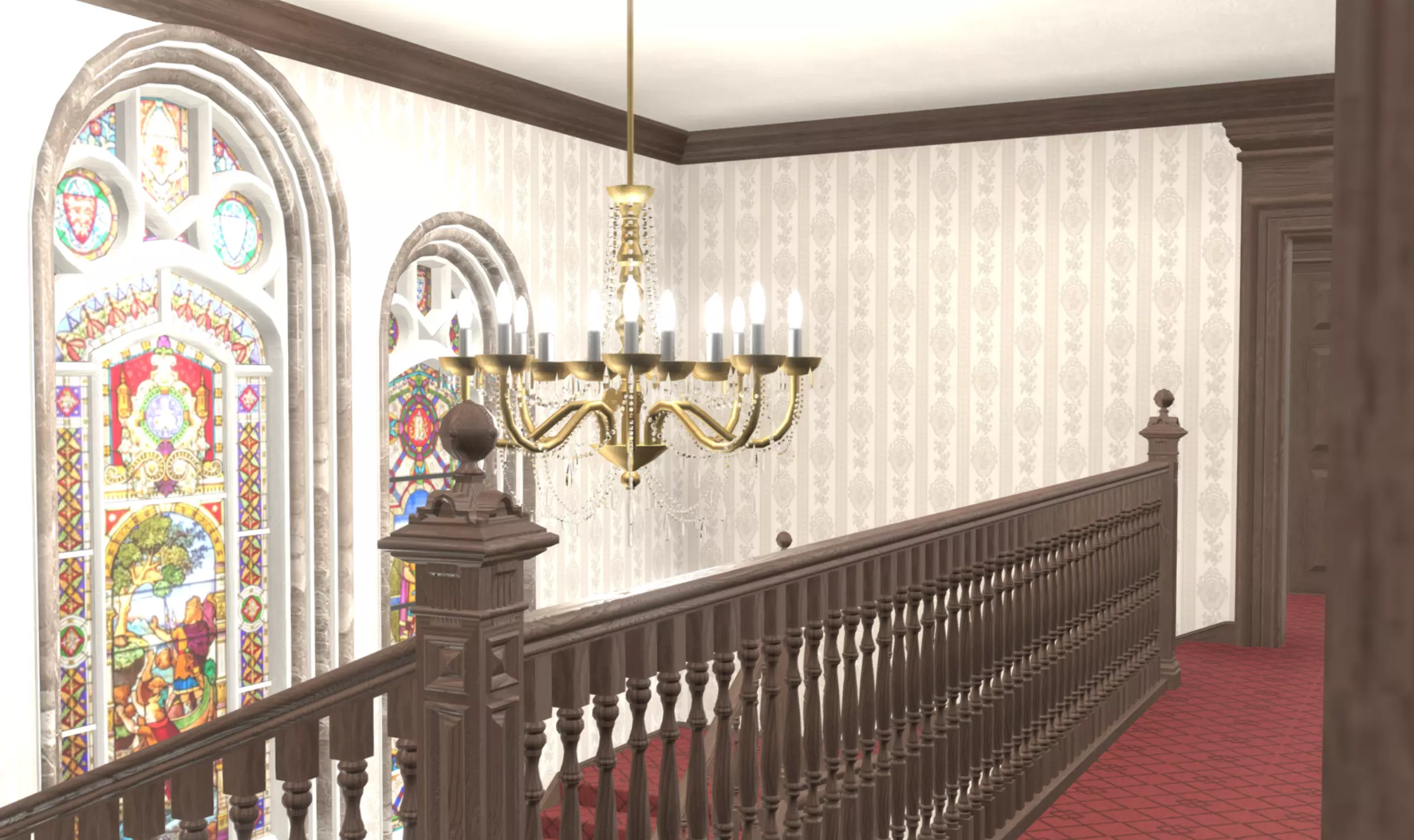 Dalmoak Castle Low-poly 3D model_8