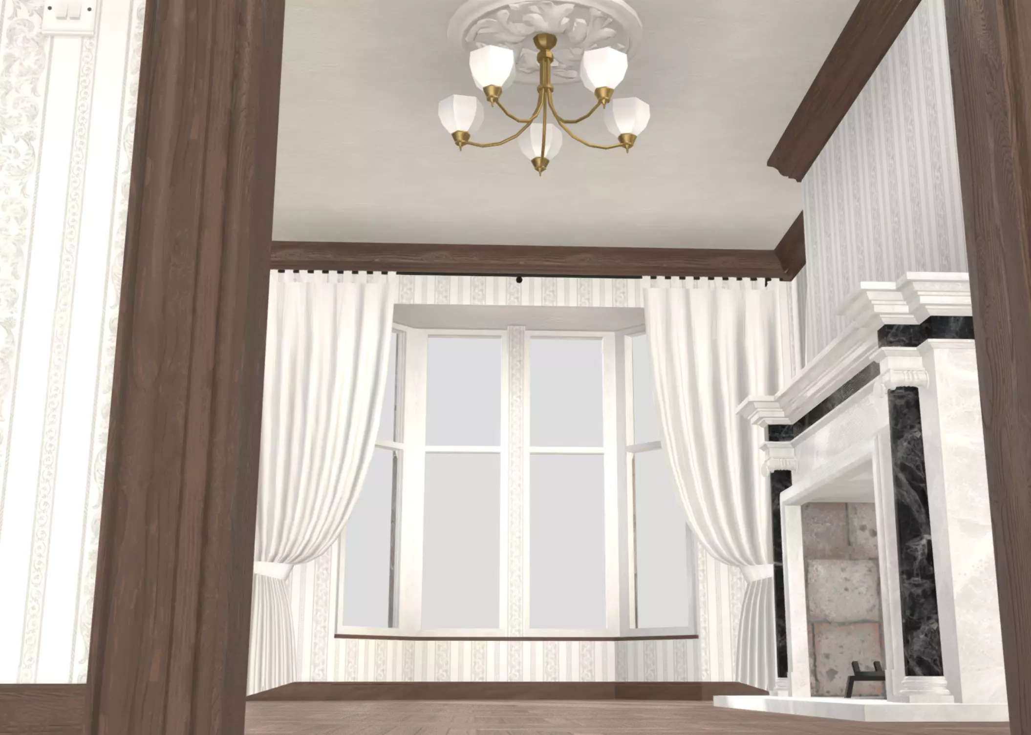 Dalmoak Castle Low-poly 3D model_9