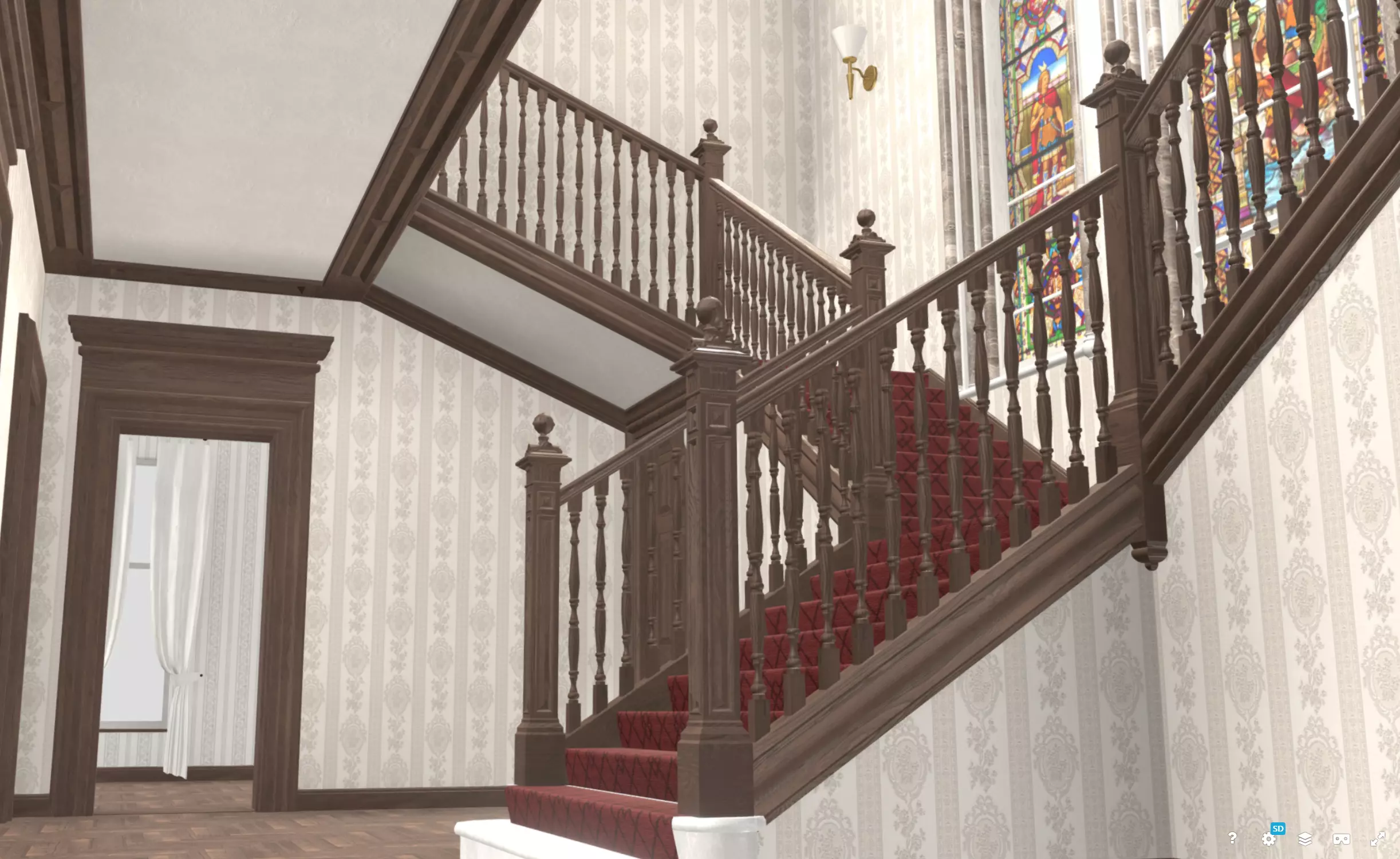 Dalmoak Castle Low-poly 3D model_6