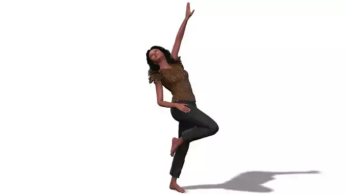 Realistic African Female Character for Games and Animation