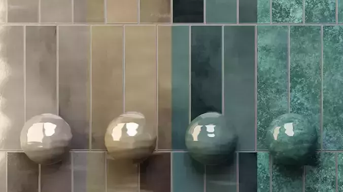 Porcelain tile 24x6 Marazzi Lume Blue M6RR