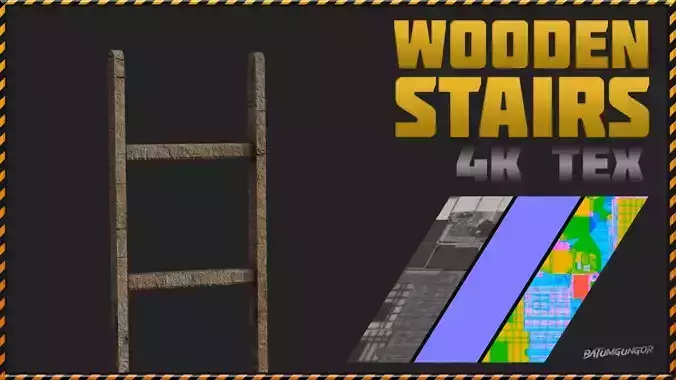 Wooden Stairs 4K