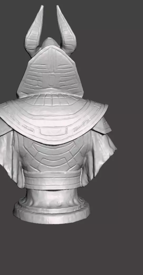 Stellar Hierophant Bust Ancient Egyptian Space Wizard 3D print model_38