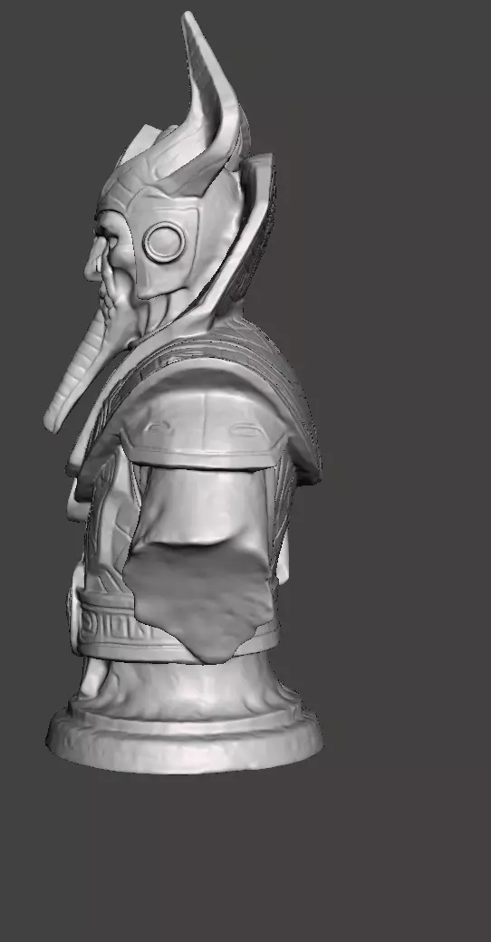 Stellar Hierophant Bust Ancient Egyptian Space Wizard 3D print model_22