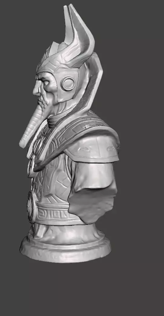 Stellar Hierophant Bust Ancient Egyptian Space Wizard 3D print model_18