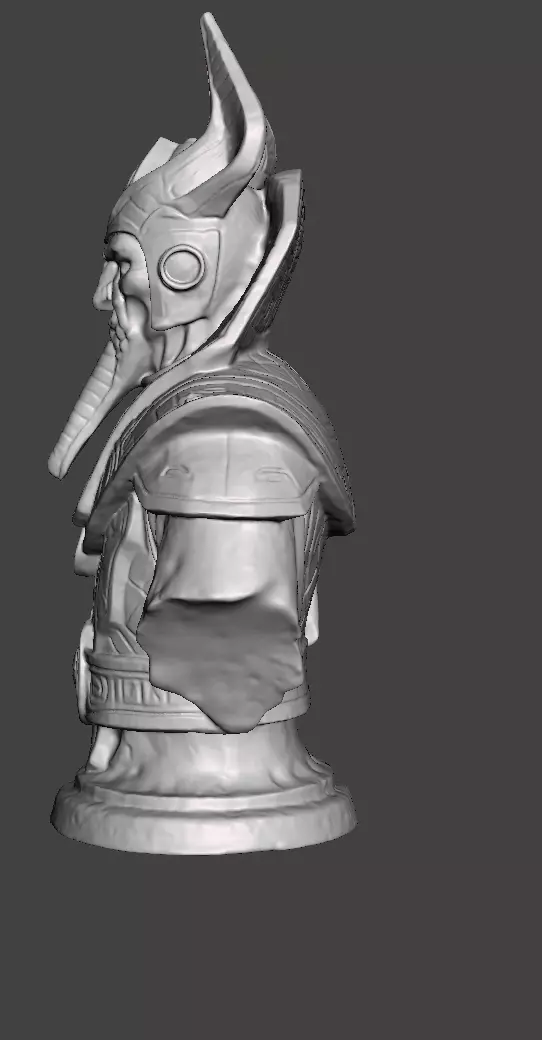 Stellar Hierophant Bust Ancient Egyptian Space Wizard 3D print model_21