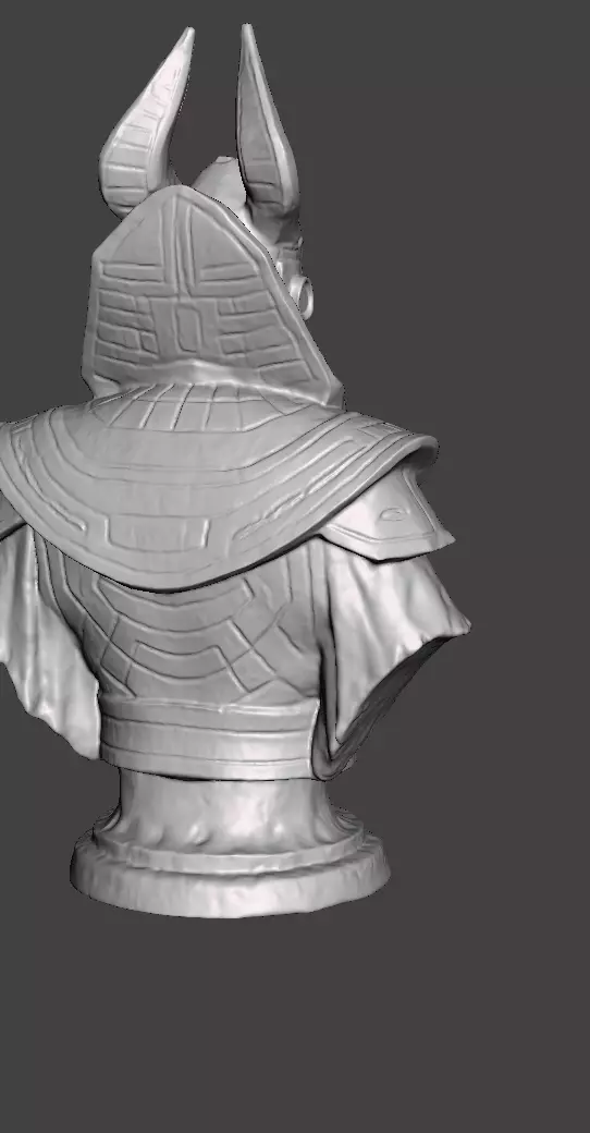 Stellar Hierophant Bust Ancient Egyptian Space Wizard 3D print model_36