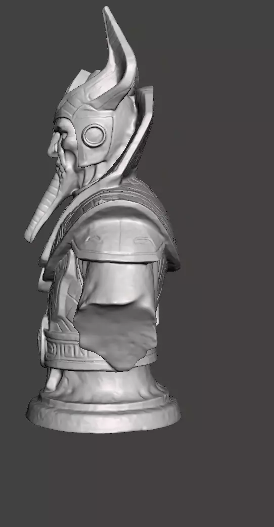 Stellar Hierophant Bust Ancient Egyptian Space Wizard 3D print model_23