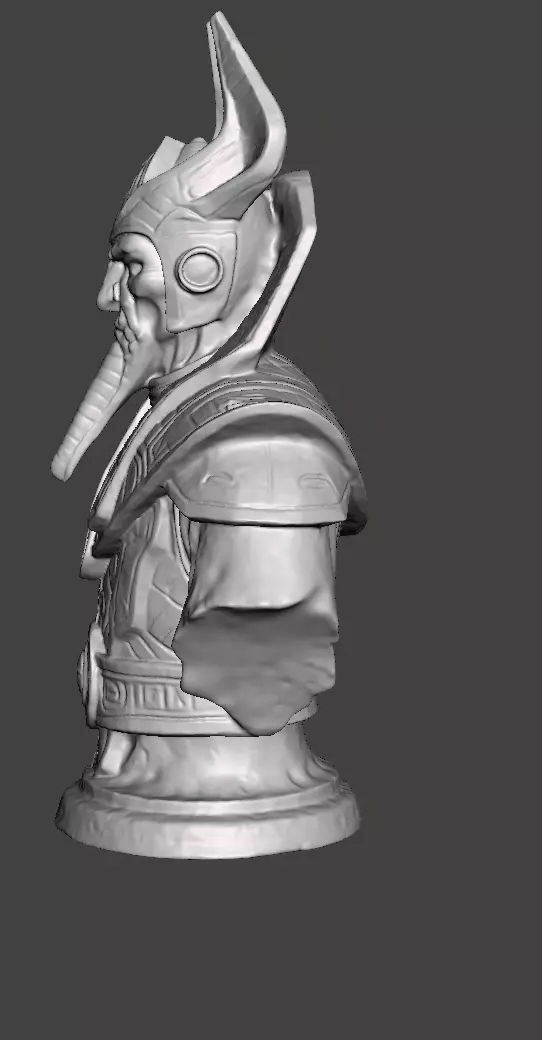 Stellar Hierophant Bust Ancient Egyptian Space Wizard 3D print model_20