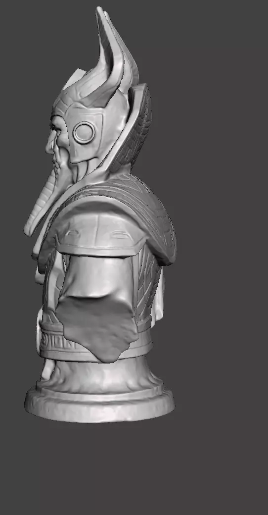 Stellar Hierophant Bust Ancient Egyptian Space Wizard 3D print model_30