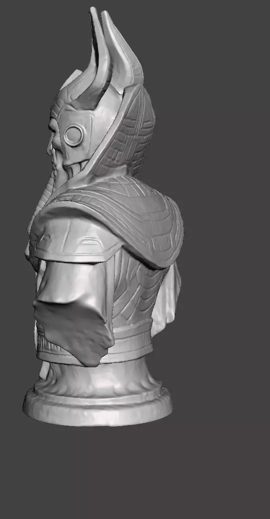 Stellar Hierophant Bust Ancient Egyptian Space Wizard 3D print model_26