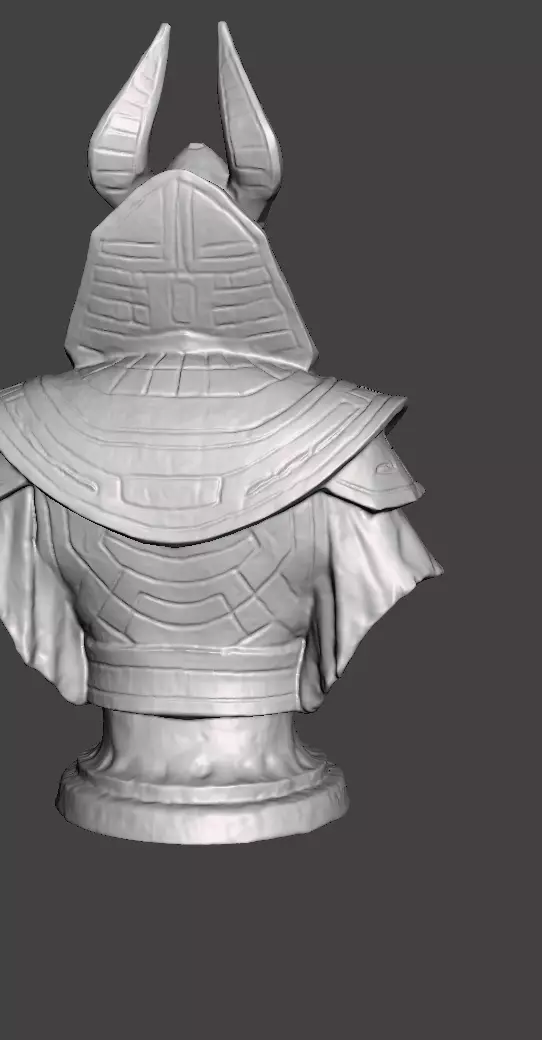 Stellar Hierophant Bust Ancient Egyptian Space Wizard 3D print model_32