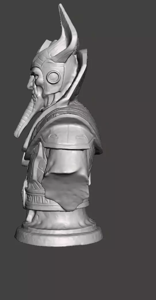 Stellar Hierophant Bust Ancient Egyptian Space Wizard 3D print model_19