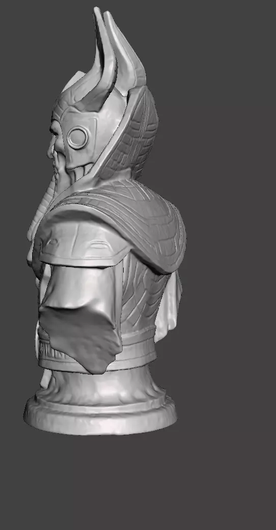 Stellar Hierophant Bust Ancient Egyptian Space Wizard 3D print model_27