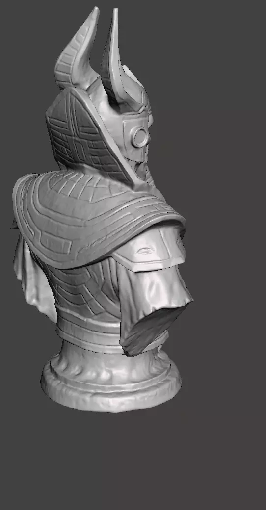 Stellar Hierophant Bust Ancient Egyptian Space Wizard 3D print model_51