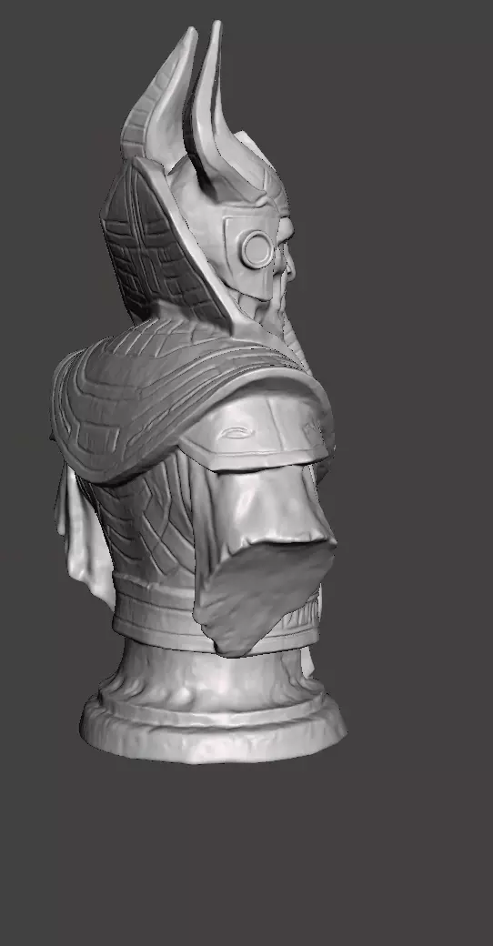 Stellar Hierophant Bust Ancient Egyptian Space Wizard 3D print model_40