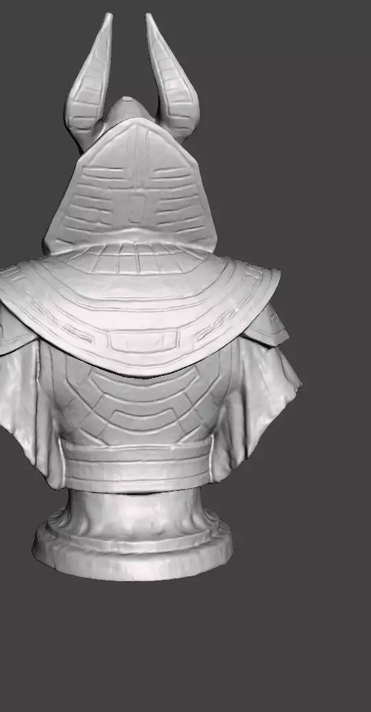 Stellar Hierophant Bust Ancient Egyptian Space Wizard 3D print model_35