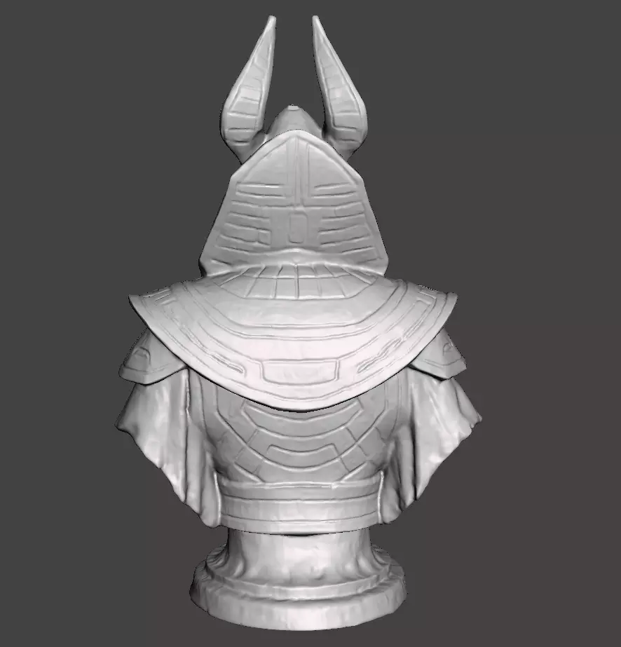 Stellar Hierophant Bust Ancient Egyptian Space Wizard 3D print model_1