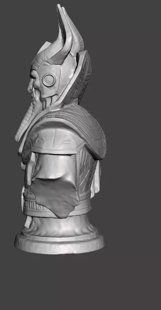 Stellar Hierophant Bust Ancient Egyptian Space Wizard 3D print model_25