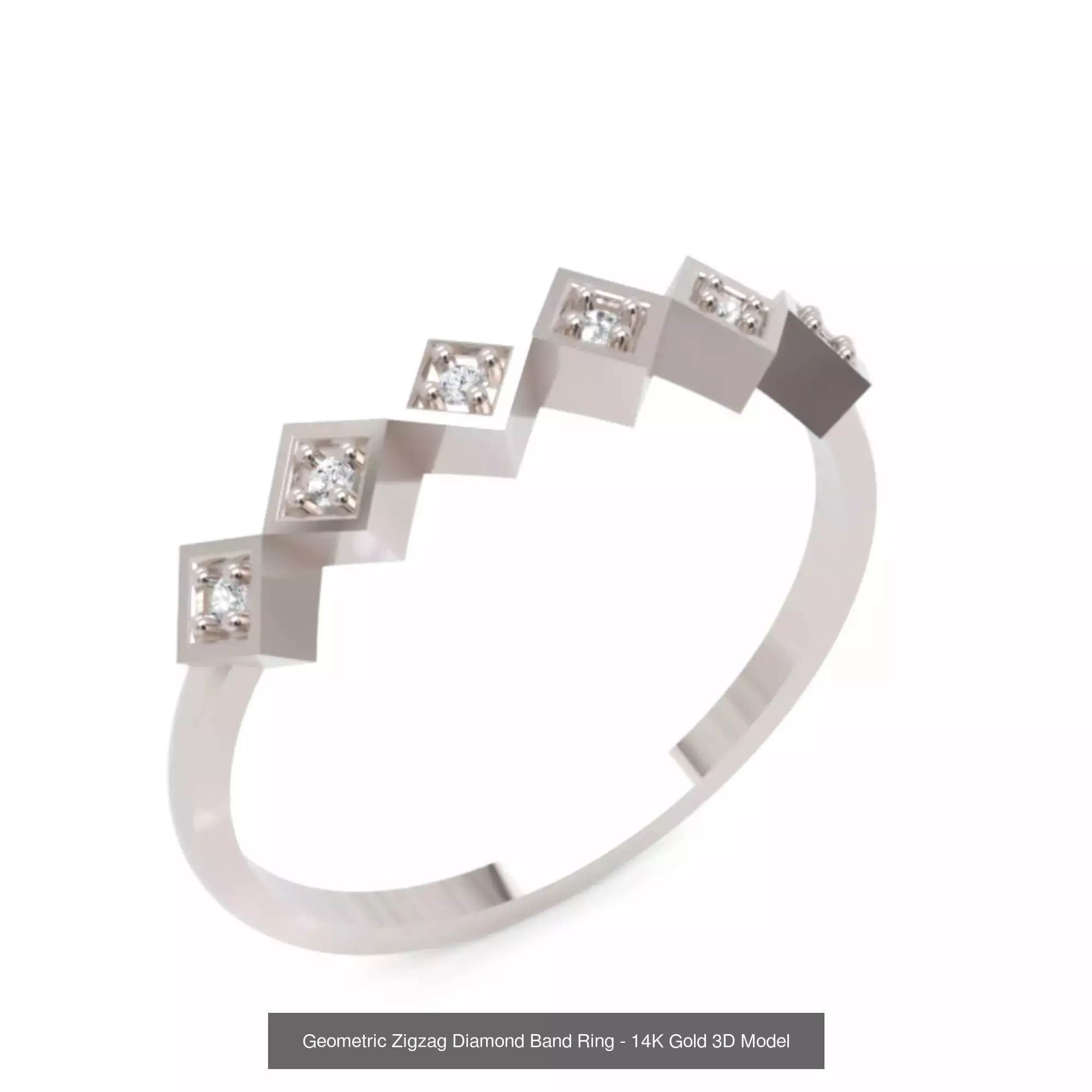 Modern Geometric Diamond Ring Collection - Fine Jewellery _1