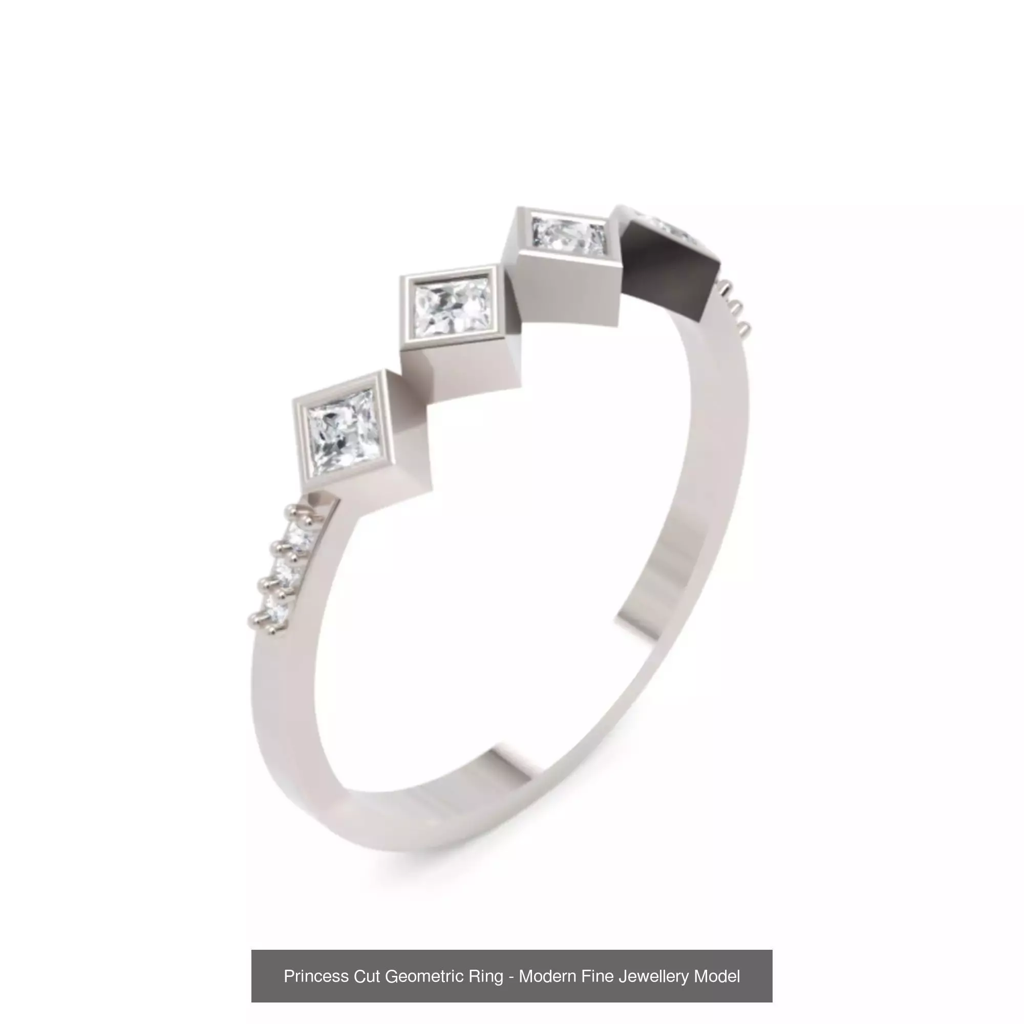 Modern Geometric Diamond Ring Collection - Fine Jewellery _4