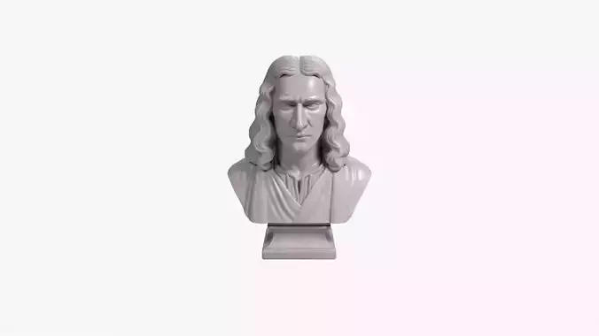 Isaac Newton Bust Scientific Visionary 3D Printable STL File