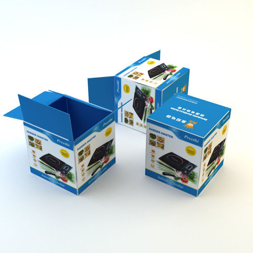 Cardboard Box 5 Low-poly 3D model