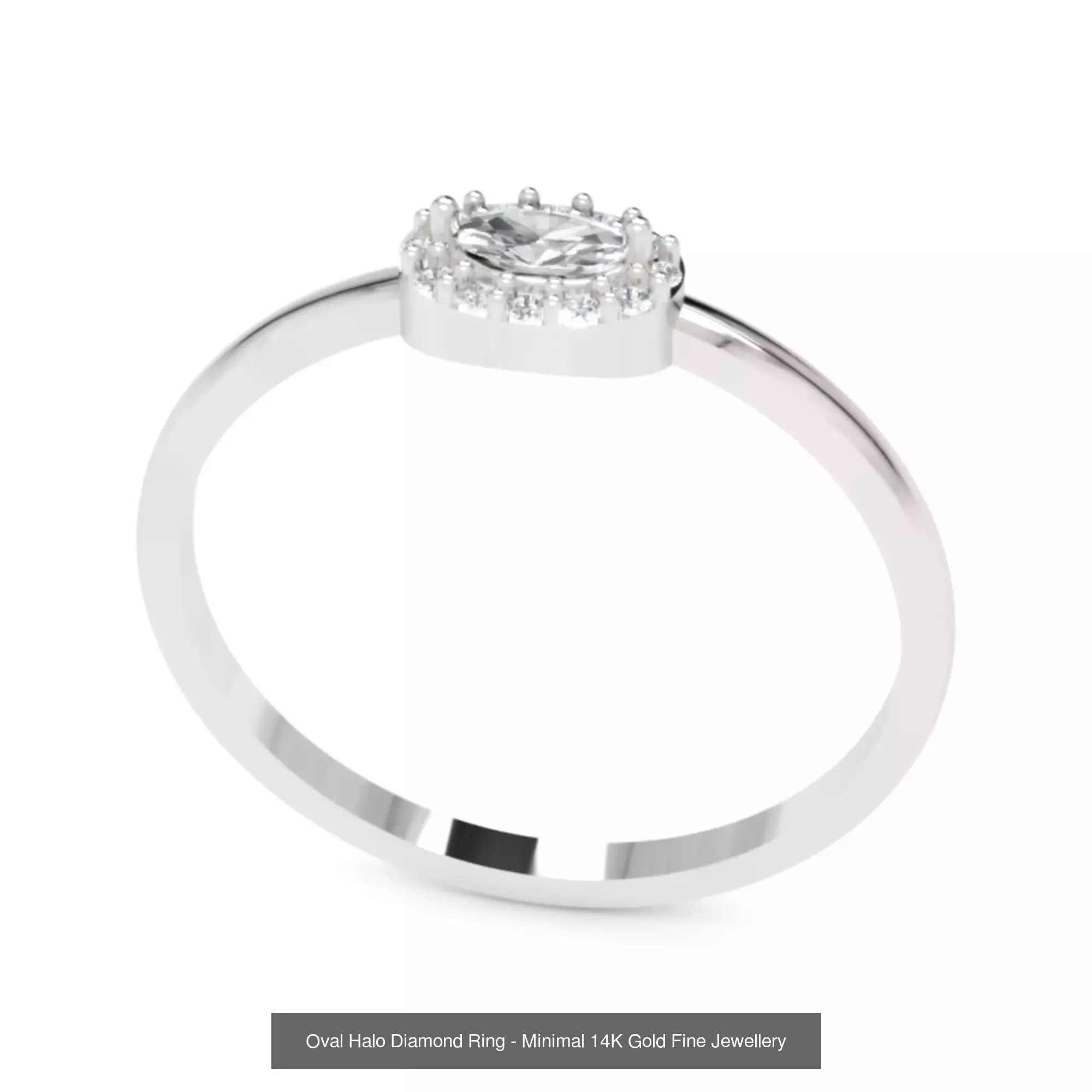 Fine Diamond Elegance  - Halo Cluster 14K Gold Rings Collection _3